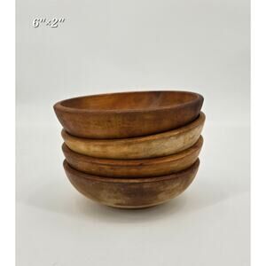 Vintage MCM Wooden Monkey Bowls
